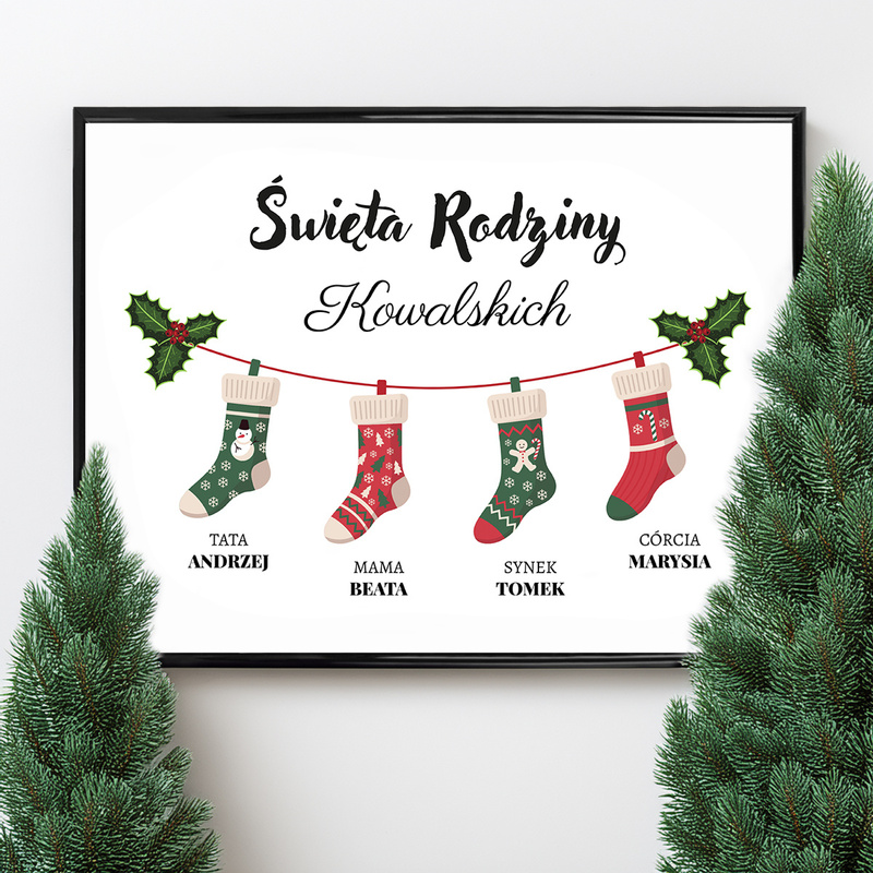 Oryginalny, personalizowany plakat na Święta – wyjątkowy upominek