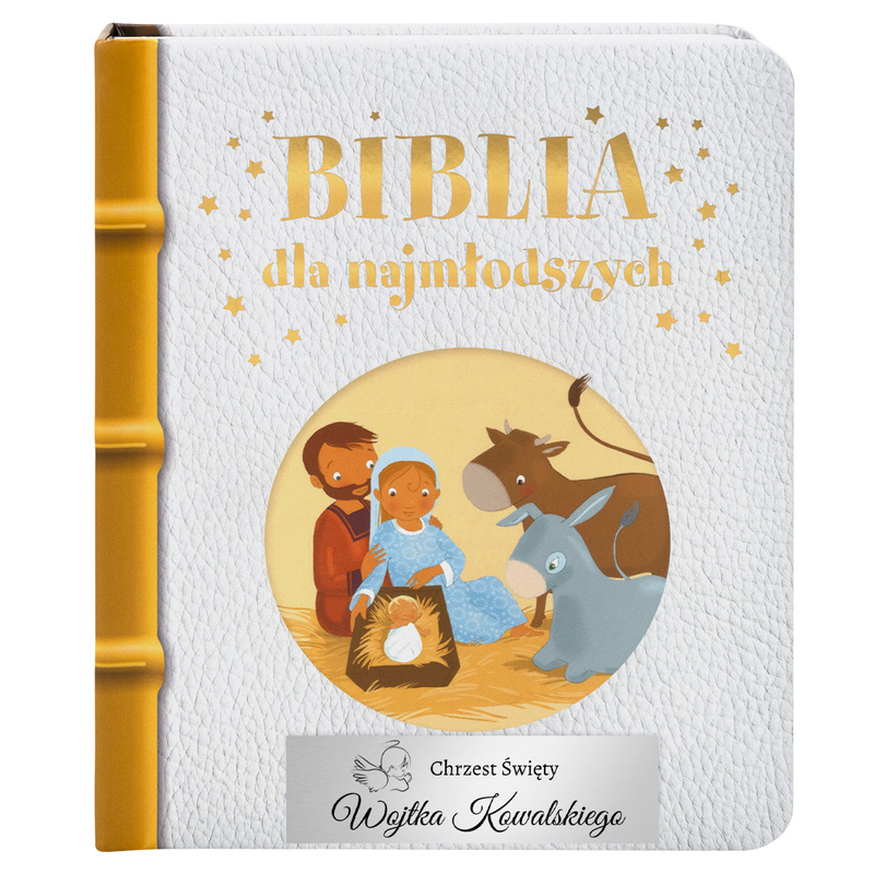 Biblia dla najmłodszych z Personalizowaną Tabliczką - Idealny Prezent na Chrzest Święty