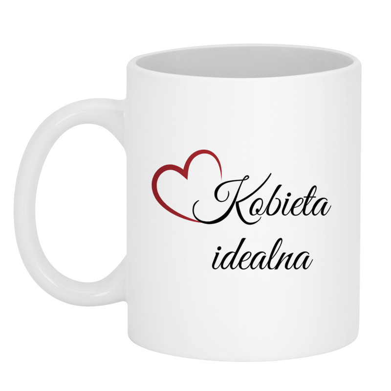 Zestaw na Walentynki / Kubek + Ręcznik kąpielowy 140x70 / Bez modyfikacji / Prezent dla Niej / Nadruk Haft