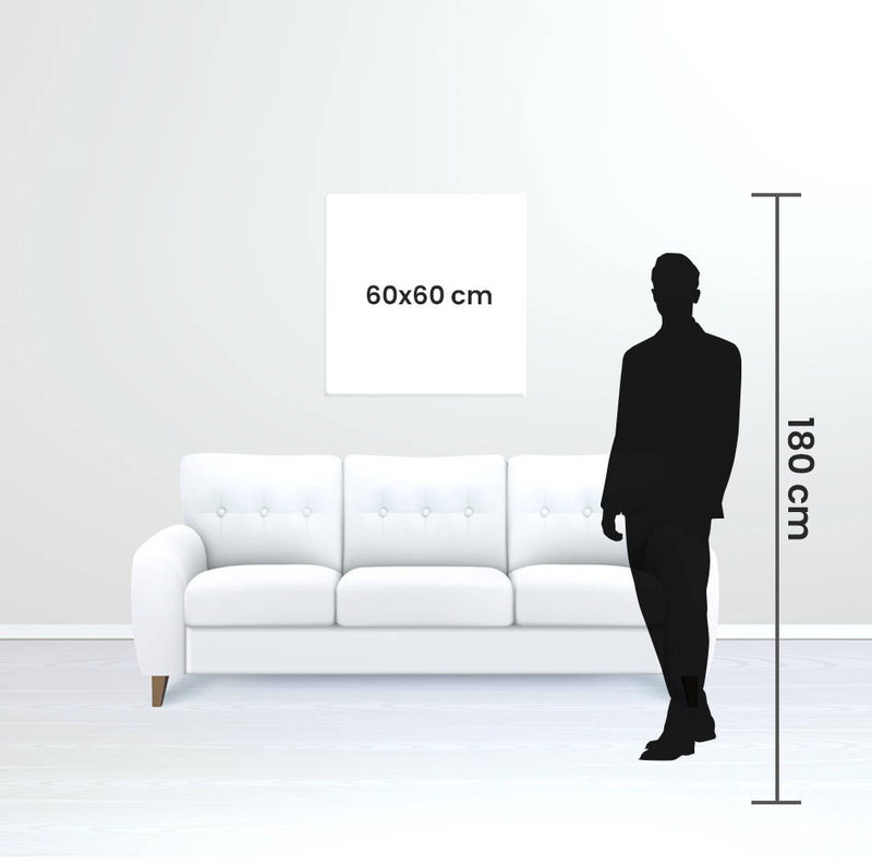 Obraz ze zdjęciami na płótnie na prezent / Dzień Chłopaka / Serce / 60 cm x 60 cm