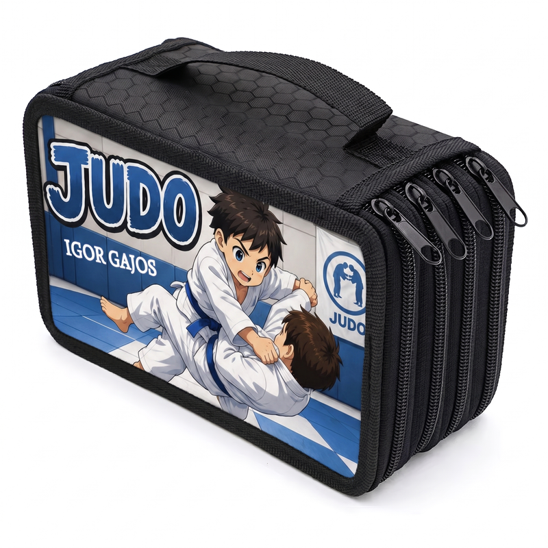 Personalizowany piórnik Judo z imieniem – Anime Judo