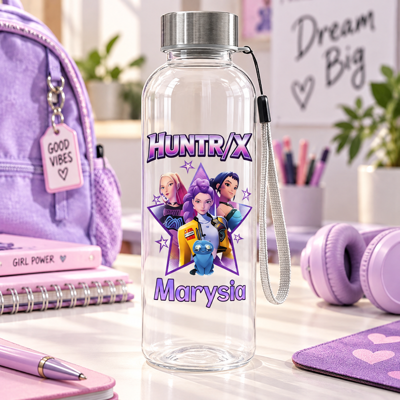 Personalizowana butelka na wodę dla dzieci z imieniem 500 ml
