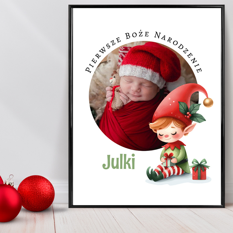 Oryginalny, personalizowany plakat na Święta ze zdjęciem– wyjątkowy upominek