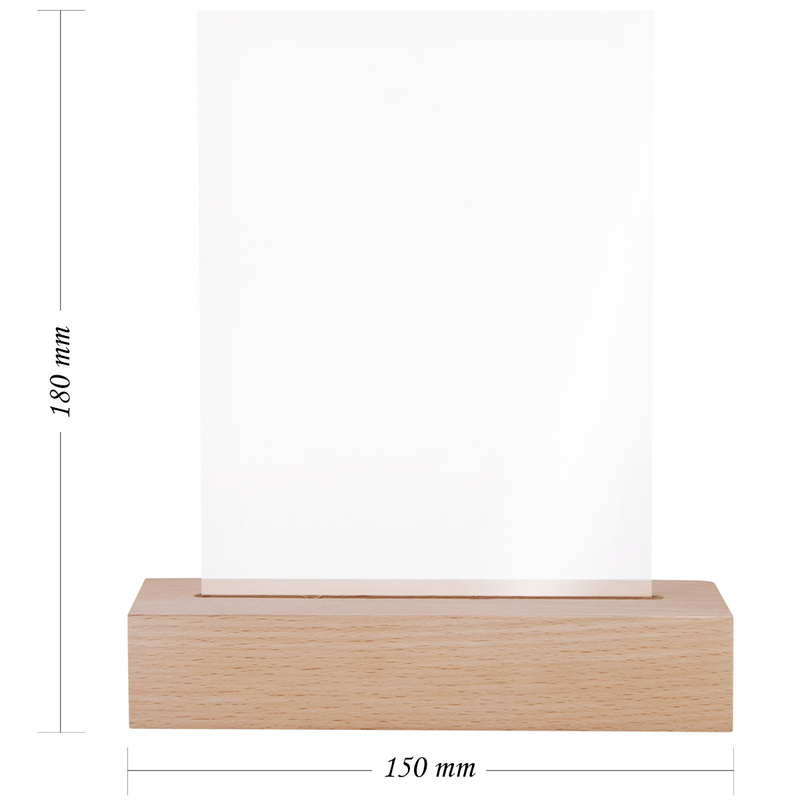 Personalizowana ramka LED z akrylowego szkła na urodziny