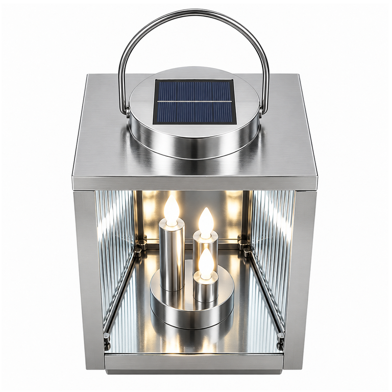 Personalizowany znicz solarny dla Babci z grawerem laserowym – latarnia pamięci 28 cm