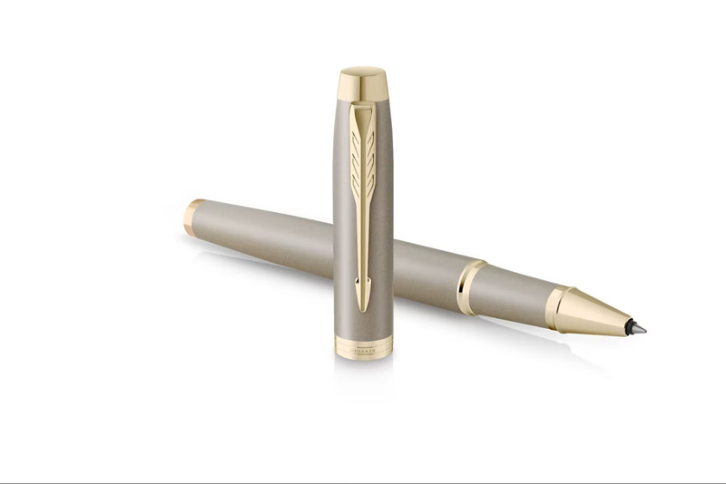 Parker IM Monochrome Champagne z grawerem i dedykacją – elegancki zestaw prezentowy