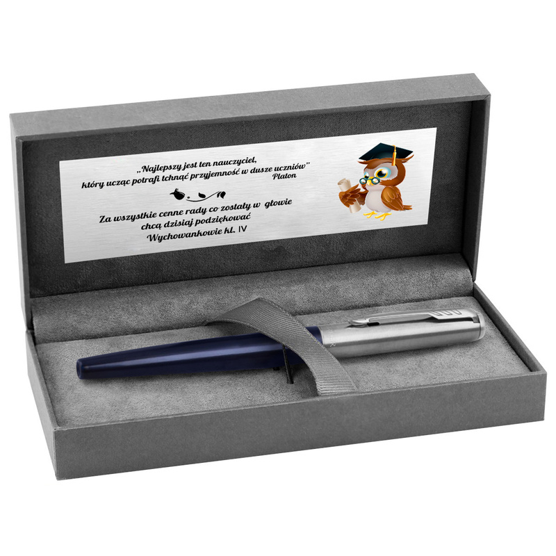 Dla nauczyciela pióro wieczne Parker Jotter Royal Blue z grawerem